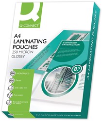 Q-CONNECT lamineerhoes A4 2x 250 micron 100 stuks