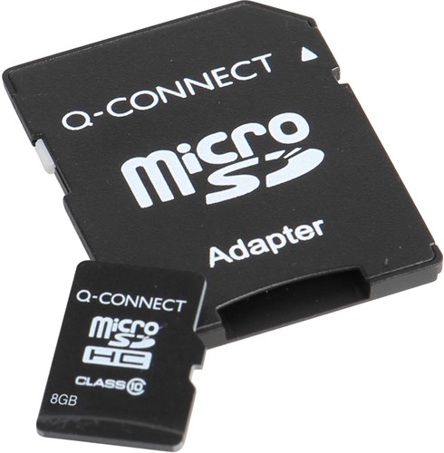 Q-CONNECT microSD geheugenkaart, met SD-adaptor, 8 GB-2