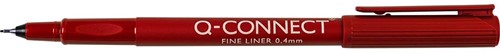Q-CONNECT fineliner, 0,4 mm, rood
