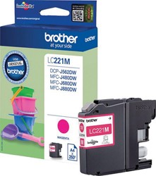 Brother inktcartridge, 260 pagina's, OEM LC-221MBP, magenta