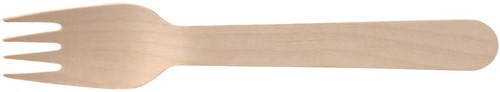 Conpax vork Pure, uit hout, 16,5 cm, pak van 250 stuks