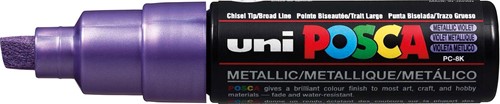 Uni POSCA paintmarker PC-8K, 8 mm, paars metaal