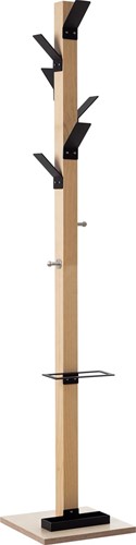 Kapstok Easycloth model A, uit hout, zwart-2