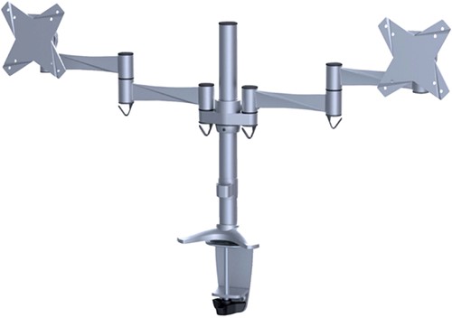 Monitorarm Neomounts D1330D 2x10-27" zilvergrijs-2