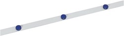 Metaalband MAUL 1mx35mm zelfklevend knipbaar wit + 3 magneten