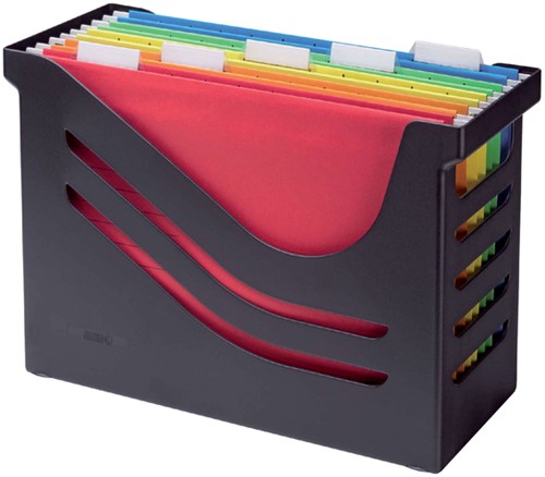 Hangmappenbox Djois Re-Solution + 5 hangmappen zwart