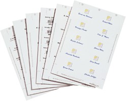 Naambord VISITOR BADGE – DURABLE: op A4-vel, VE à 100 stuks | VINK LISSE