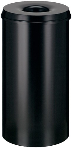 Papierbak met vlamdover Vepabins 50 liter 335mm zwart-2