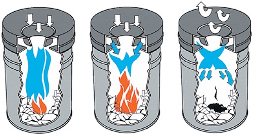 Papierbak met vlamdover Vepabins 80liter grijs-1
