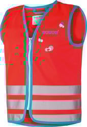 Wowow Crazy Monster Jacket fluohesje, rood, M (kind)