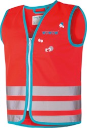 Wowow Crazy Monster Jacket fluohesje, rood, L (kind)