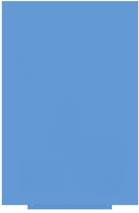 Whiteboard Rocada Skincolour 100X150Cm Blauw Gelakt PER STUK