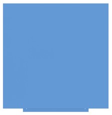 Whiteboard Rocada Skincolour 100X100Cm Blauw Gelakt PER STUK