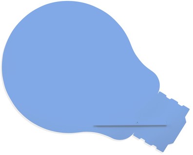 Whiteboard Rocada Skinshape Idea 75X115Cm Blauw Gelakt PER STUK