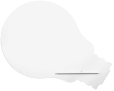 Whiteboard Rocada Skinshape Idea 75X115Cm Wit Gelakt PER STUK