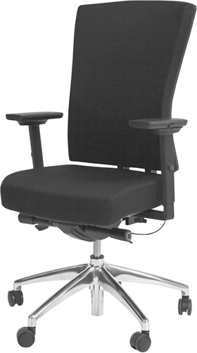 Bureaustoel serie 300-NEN Comfort, aluminium voetkruis