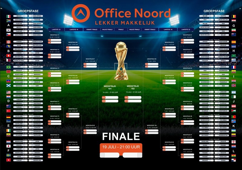 Wij zijn klaar voor het WK Voetbal